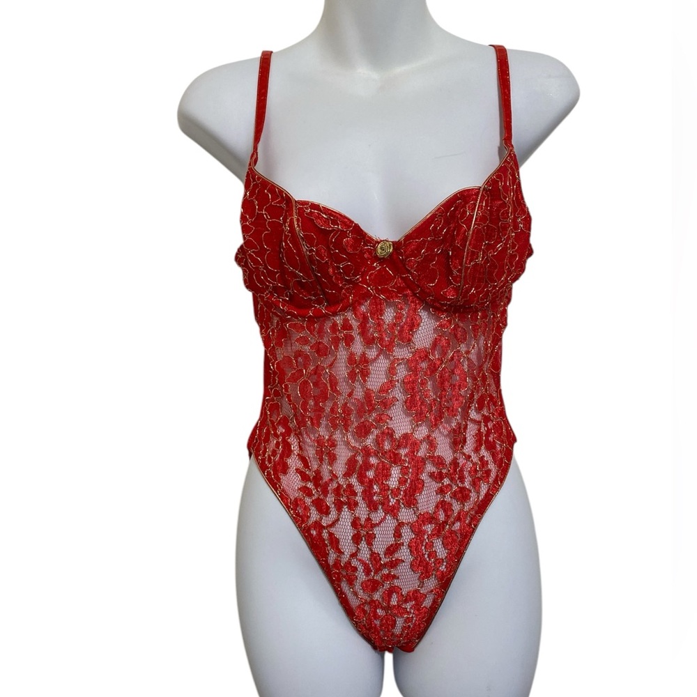 Vintage Victoria’s Secret Gold Label Red Teddy